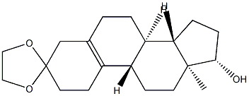 17β-Hydroxyestr-5(10)-en-3-one ethylene acetal Struktur