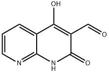 1,8-Naphthyridine-3-carboxaldehyde,1,2-dihydro-4-hydroxy-2-oxo-(9CI) Struktur