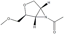 3-Oxa-6-azabicyclo[3.1.0]hexane, 6-acetyl-2-(methoxymethyl)-, [1S- Struktur