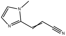 2-Propenenitrile,3-(1-methyl-1H-imidazol-2-yl)-(9CI) Struktur