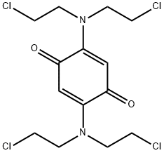 1,4-benzoquinone-2,5-dimustard Struktur