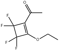 Ethanone,1-(2-ethoxy-3,3,4,4-tetrafluoro-1-cyclobuten-1-yl)-(9CI) Struktur