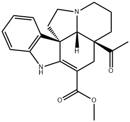 (+)-2,3-Didehydro-20-oxoaspidospermidine-3-carboxylic acid methyl ester Struktur