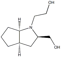 Cyclopenta[b]pyrrole-1(2H)-ethanol, hexahydro-2-(hydroxymethyl)-, [2R-(2-alpha-,3a-ba-,6a-ba-)]- (9CI) Struktur