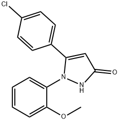 5-(4-Chlorophenyl)-1-(2-Methoxyphenyl)-1H-Pyrazol-3(2H)-One(WXC02014) Struktur