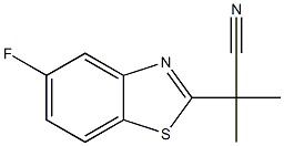 2-Benzothiazoleacetonitrile,5-fluoro-alpha,alpha-dimethyl-(9CI) Struktur