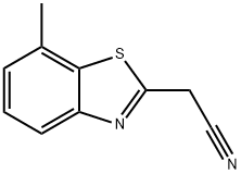 2-Benzothiazoleacetonitrile,7-methyl-(9CI) Struktur