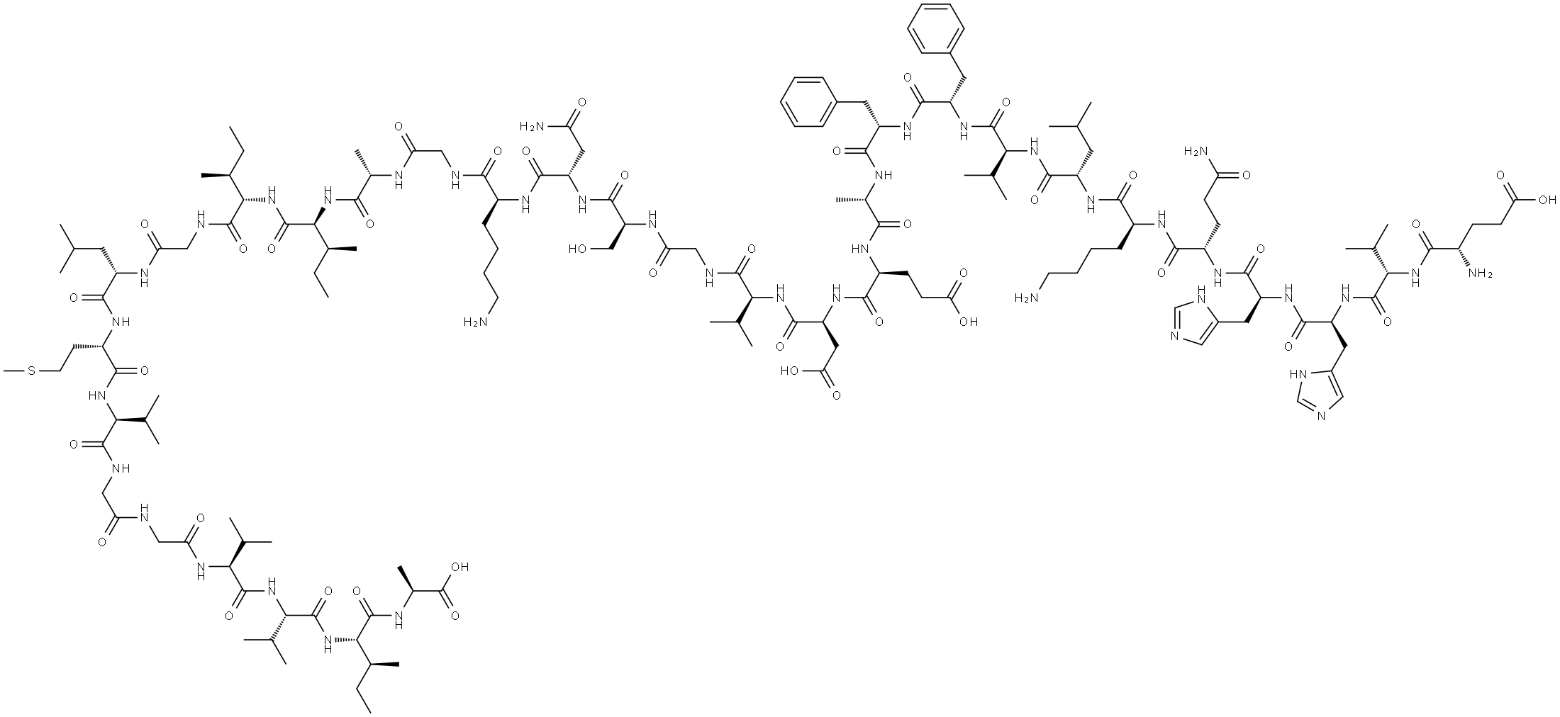 Amyloid β-Protein (11-42) Struktur