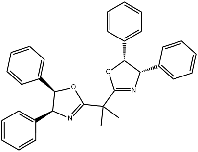 (4S,4'S,5R,5'R)-2,2'-(1-Methylethylidene)bis[4,5-dihydro-4,5-diphenyl-Oxazole Struktur