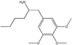 α-Butyl-3,4,5-trimethoxyphenethylamine Struktur