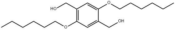 2 5-BIS(HEXYLOXY)-1 4-BIS(HYDROXYMETHYL& Struktur