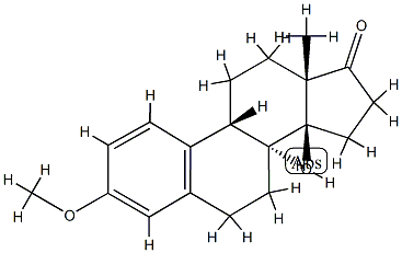 (8α,9β)-14β-Hydroxy-3-methoxyestra-1,3,5(10)-trien-17-one Struktur