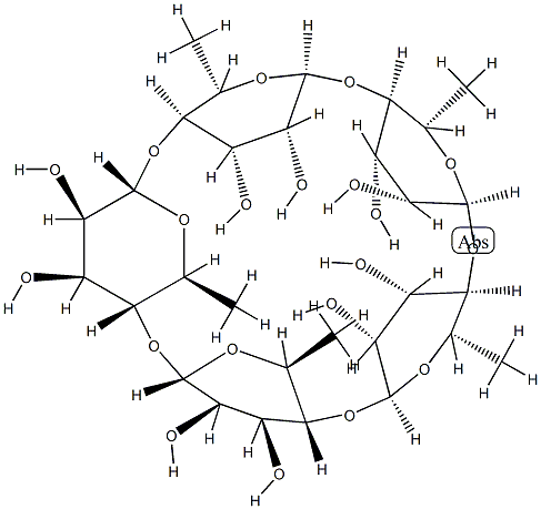 cyclorhamnopentaose Struktur