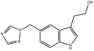 2-{5-[(1H-1,2,4-TR IAZOOL-1-YL)METHYL]INDOOL-3-YL}ETHAAN-1-OL Struktur