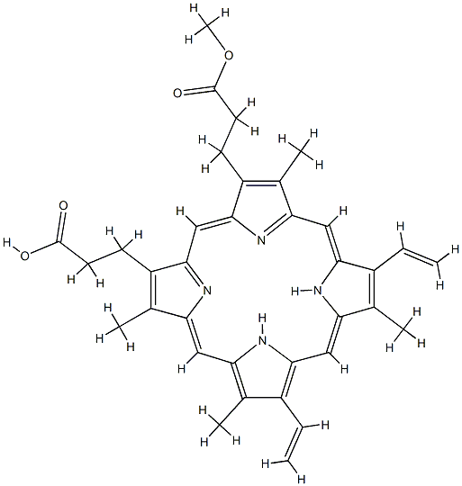 protoporphyrin IX monomethyl ester Struktur