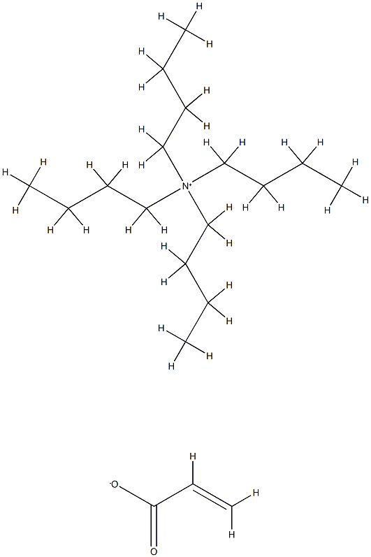 N,N,N-Tributyl-1-butanaminium·propenoic acidanion Struktur