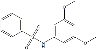 N-(3,5-dimethoxyphenyl)benzenesulfonamide Struktur