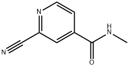 4-Pyridinecarboxamide,2-cyano-N-methyl-(9CI) Struktur