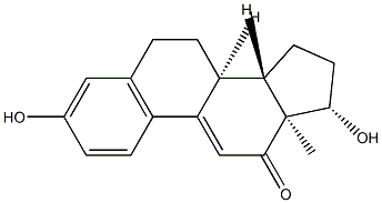 12-oxo-9(11)-dehydroestradiol Struktur