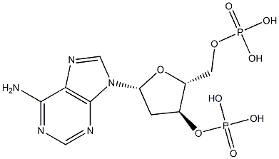 3'-Adenylic acid, 2'-deoxy-, 5'-(dihydrogen phosphate) Struktur