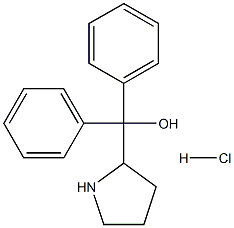 2-PyrrolidineMethanol, a,a-diphenyl-, hydrochloride Struktur