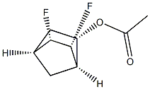 Bicyclo[2.2.1]heptan-2-ol, 5,6-difluoro-, acetate, (2-endo,5-exo,6-exo)- (9CI) Struktur