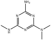 N(2),N(2),N(4)-trimethylmelamine Struktur