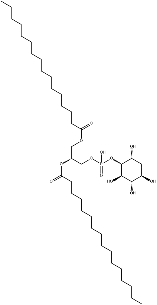 1,2-DIPALMITOYL-SN-GLYCERO-3-PHOSPHO-[1-D-MYO-3-DEOXYINOSITOL Struktur