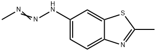 Benzothiazole, 2-methyl-6-(3-methyl-2-triazeno)- (8CI) Struktur