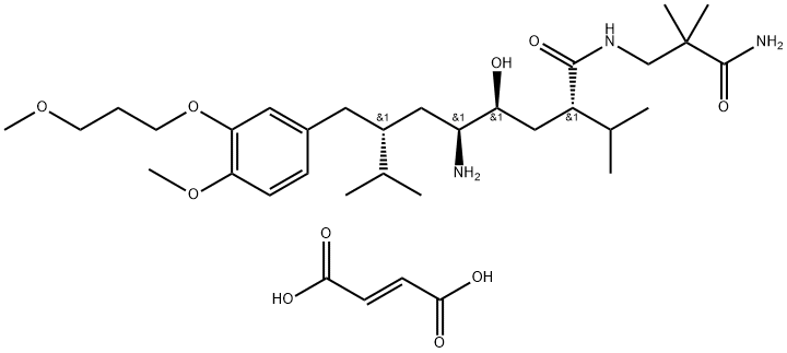 (2S,4S,5S,7R)-Aliskiren Fumarate (2:1) Struktur