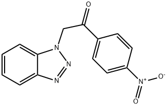 2-(1H-1,2,3-benzotriazol-1-yl)-1-{4-nitrophenyl}ethanone Struktur