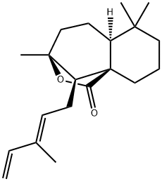 12E,14-Labdadien-20,8beta-olide Struktur