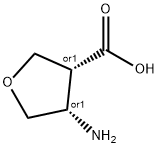 3-Furancarboxylicacid,4-aminotetrahydro-,(3R,4S)-rel-(9CI) Struktur