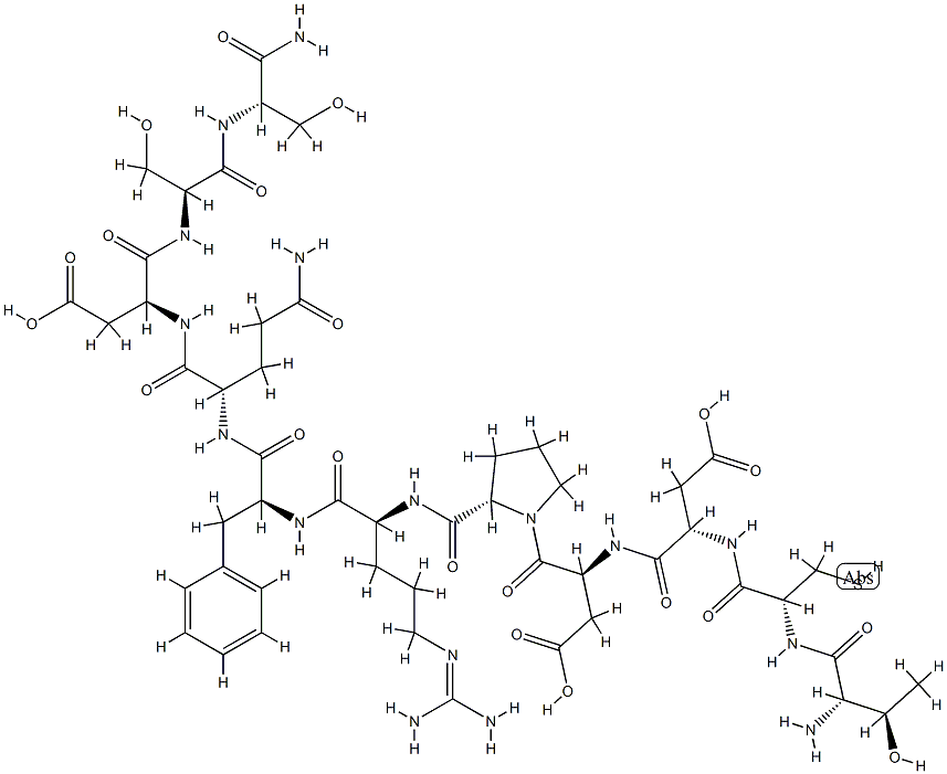 CHORIONIC GONADOTROPIN B-SUBUNIT FRAGMEN T 109-119 AMIDE Struktur