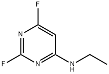 4-Pyrimidinamine,N-ethyl-2,6-difluoro-(9CI) Struktur