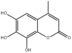 2H-1-Benzopyran-2-one,6,7,8-trihydroxy-4-methyl-(9CI) Struktur