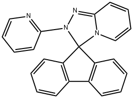 2'-(2-Pyridinyl)spiro[9H-fluorene-9,3'(2'H)-[1,2,4]triazolo[4,3-a]pyridine] Struktur