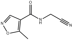 4-Isoxazolecarboxamide,N-(cyanomethyl)-5-methyl-(9CI) Struktur