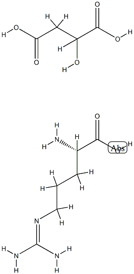 (±)-malic acid, compound with L-arginine (1:1) Struktur