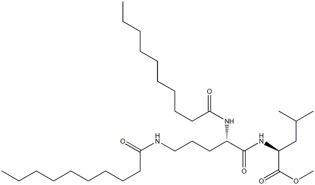 N2,N5-Didecanoyl-L-Orn-L-Leu-OMe Struktur