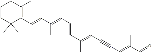 15,15'-didehydro-12'-apo-beta,psi-carotenal Struktur