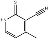 3-Pyridinecarbonitrile,1,2-dihydro-4-methyl-2-thioxo-(9CI) Struktur