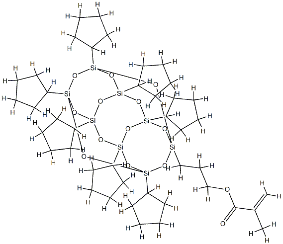 POLY(CYCLOPENTYLSILSESQUIOXANE), METHACRYLOXYPROPYL SUBSTITUTED Struktur