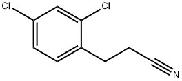 Benzenepropanenitrile, 2,4-dichloro- Struktur