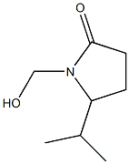 2-Pyrrolidinone,1-(hydroxymethyl)-5-(1-methylethyl)-(9CI) Struktur