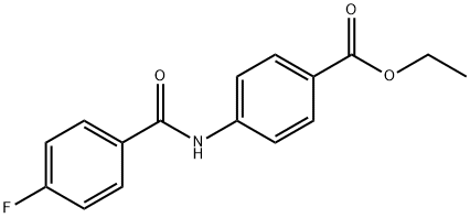 ethyl 4-[(4-fluorobenzoyl)amino]benzoate Struktur