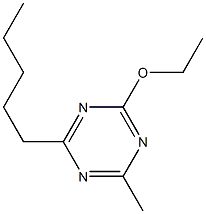 1,3,5-Triazine,2-ethoxy-4-methyl-6-pentyl-(9CI) Struktur