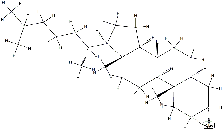 2α,3α-Epoxy-5α-cholestane Struktur