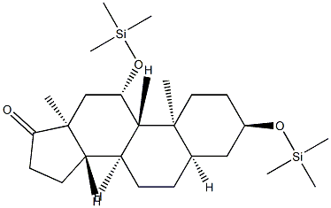 3α,11β-Bis(trimethylsiloxy)-5β-androstan-17-one Struktur