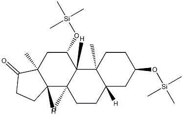 3α,11β-Bis(trimethylsiloxy)-5α-androstan-17-one Struktur